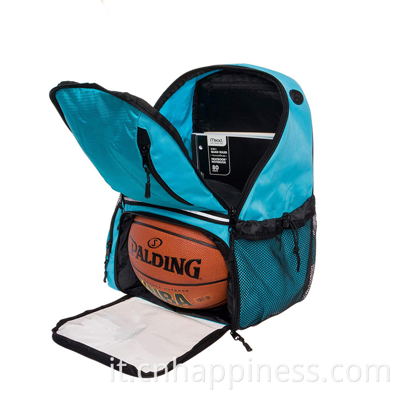 Zaino di moda professionale Backpack Waterproof Soccer Basket Extreme Backpack Borse da viaggio per palestra dello sport con supporto a sfera